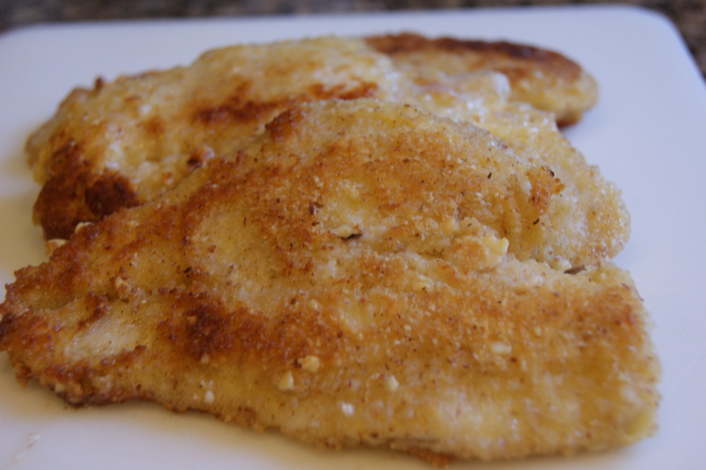 Almond and Parmesan Crusted Flounder