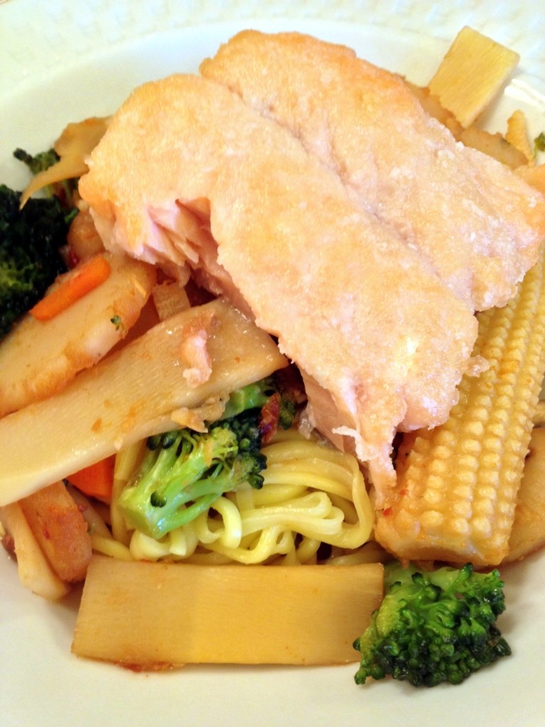 Sensational Salmon Stir Fry with Soba Noodles.