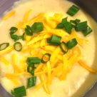 Crock Pot Potato Cheddar Soup