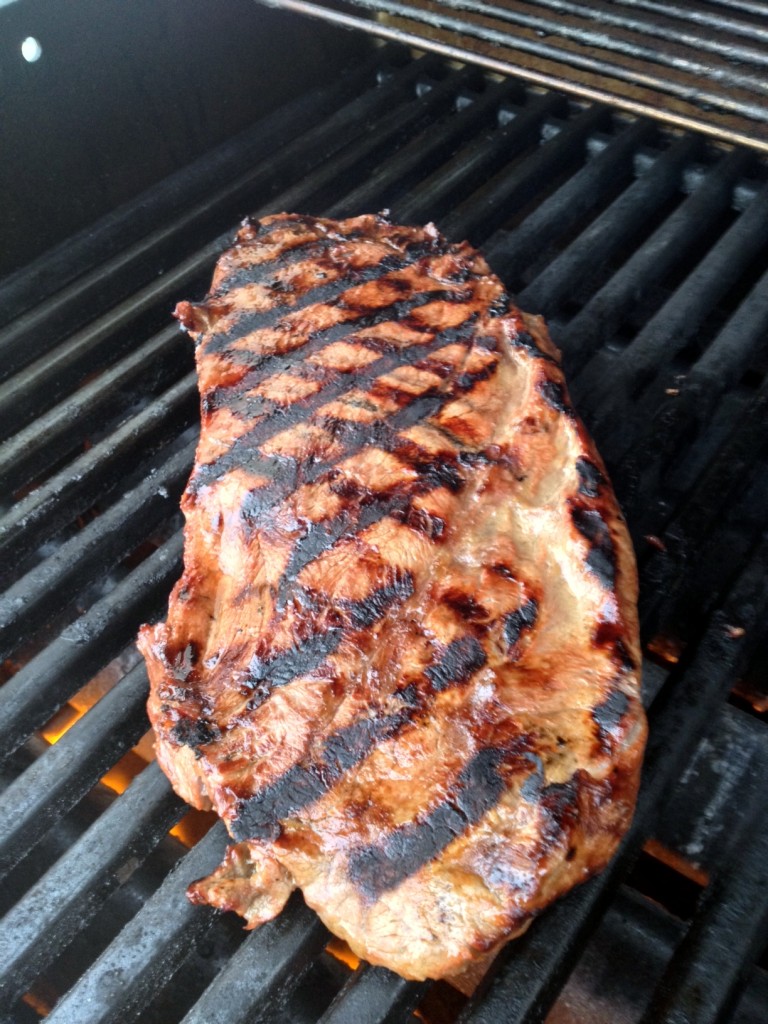 Get your grill nice and hot before slapping the meat on.  This cut requires a hot and fast sear.