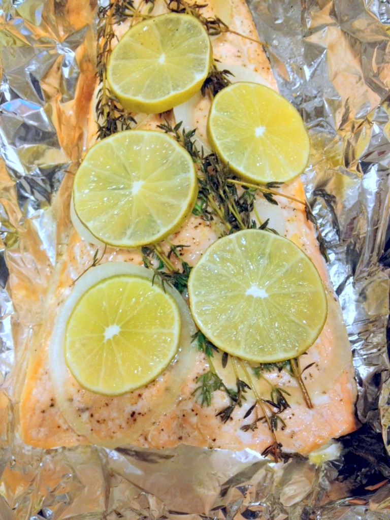 Thyme and Lime Roasted Salmon