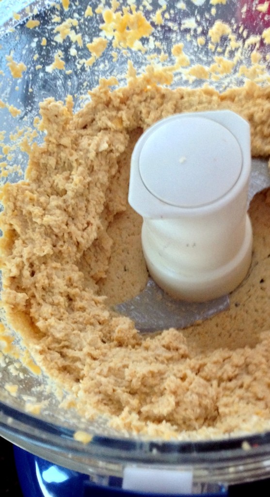 Classic Hummus after a spin in the food processor.