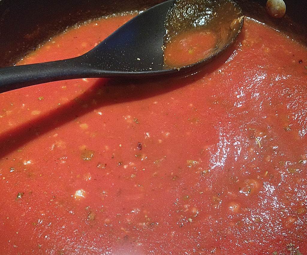 Simple canned tomato sauce with a few pantry staples gives you a quick, homemade marinara.