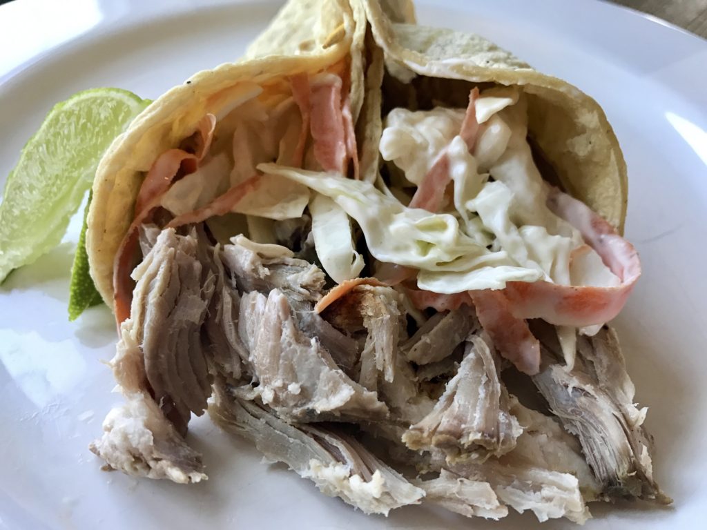 Pulled Pork Tacos with Homemade Slaw