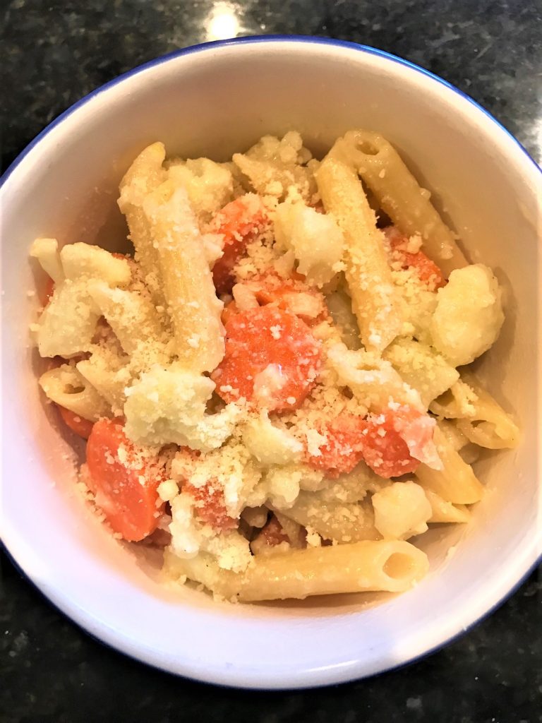 Cauliflower and Carrot Penne